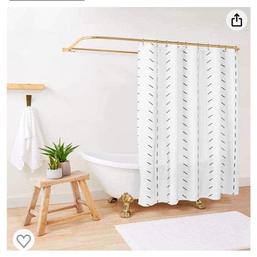 Boho shower curtain